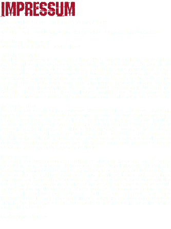 Impressum Verantwortlich für den Inhalt nach § 55 Abs. 2 RStV: Thomas Haase Bartelstr. 35 c · 25469 Halstenbek · 0171.4551625 · t.haase[at]haase-druck.de Gestaltung / Umsetzung: Reinzeichnung & Design / Sabine Haase Haftung für Inhalte Als Diensteanbieter sind wir gemäß § 7 Abs.1 TMG für eigene Inhalte auf diesen Seiten nach den allgemeinen Gesetzen verantwortlich. Nach §§ 8 bis 10 TMG sind wir als Diensteanbieter jedoch nicht verpflichtet, übermittelte oder gespeicherte fremde Informationen zu überwachen oder nach Umständen zu forschen, die auf eine rechtswidrige Tätigkeit hinweisen. Verpflichtungen zur Entfernung oder Sperrung der Nutzung von Informationen nach den allgemeinen Gesetzen bleiben hiervon unberührt. Eine diesbezügliche Haftung ist jedoch erst ab dem Zeitpunkt der Kenntnis einer konkreten Rechtsverletzung möglich. Bei Bekanntwerden von entsprechenden Rechtsverletzungen werden wir diese Inhalte umgehend entfernen. Haftung für Links Unser Angebot enthält Links zu externen Webseiten Dritter, auf deren Inhalte wir keinen Einfluss haben. Deshalb können wir für diese fremden Inhalte auch keine Gewähr übernehmen. Für die Inhalte der verlinkten Seiten ist stets der jeweilige Anbieter oder Betreiber der Seiten verantwortlich. Die verlinkten Seiten wurden zum Zeitpunkt der Verlinkung auf mögliche Rechtsverstöße überprüft. Rechtswidrige Inhalte waren zum Zeitpunkt der Verlinkung nicht erkennbar. Eine permanente inhaltliche Kontrolle der verlinkten Seiten ist jedoch ohne konkrete Anhaltspunkte einer Rechtsverletzung nicht zumutbar. Bei Bekanntwerden von Rechtsverletzungen werden wir derartige Links umgehend entfernen. Urheberrecht Die durch die Seitenbetreiber erstellten Inhalte und Werke auf diesen Seiten unterliegen dem deutschen Urheberrecht. Die Vervielfältigung, Bearbeitung, Verbreitung und jede Art der Verwertung außerhalb der Grenzen des Urheberrechtes bedürfen der schriftlichen Zustimmung des jeweiligen Autors bzw. Erstellers. Downloads und Kopien dieser Seite sind nur für den privaten, nicht kommerziellen Gebrauch gestattet. Soweit die Inhalte auf dieser Seite nicht vom Betreiber erstellt wurden, werden die Urheberrechte Dritter beachtet. Insbesondere werden Inhalte Dritter als solche gekennzeichnet. Sollten Sie trotzdem auf eine Urheberrechtsverletzung aufmerksam werden, bitten wir um einen entsprechenden Hinweis. Bei Bekanntwerden von Rechtsverletzungen werden wir derartige Inhalte umgehend entfernen. Quellverweis: eRecht24 